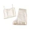 Soft Strokes Silk Women's Neutrals Pure Mulberry Silk Camisole And Shorts Set - Cream In Purple/white