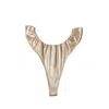 Soft Strokes Silk Women's Neutrals Pure Mulberry Silk T-string Pantie In Purple/white