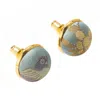 Soft Strokes Silk Women's Neutrals Pure Silk Brocade Earrings