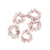 Soft Strokes Silk Women's Pink / Purple Pure Mulberry Silk Regular Scrunchie Set Of Five In Baby Pink In Pink/purple