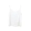Soft Strokes Silk Women's Pure Mulberry Silk Camisole With Adjustable Straps - Relaxed Fit - Pearl White In White