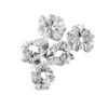 Soft Strokes Silk Women's Pure Mulberry Silk French Scrunchie Set Of Five In Silver Grey In Silver