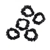 Soft Strokes Silk Women's Pure Mulberry Silk Mini Scrunchie Set Of Five In Black In Black