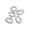 Soft Strokes Silk Women's Pure Mulberry Silk Mini Scrunchie Set Of Five In Silver Grey In Silver