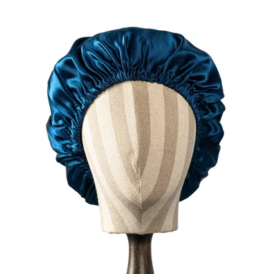 Soft Strokes Silk Women's Pure Mulberry Silk Navy Hair Bonnet