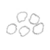 Soft Strokes Silk Women's Pure Mulberry Silk Skinny Scrunchie Set Of Five In Silver Grey In Silver