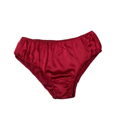 Soft Strokes Silk Women's Red Pure Mulberry Silk Bikini Pantie