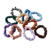 Soft Strokes Silk Women's Set Of Ten Mulberry Silk Mini Scrunchies Mystery Bag - Zero Waste Solid And Print In Purple