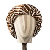 Soft Strokes Silk Women's White Pure Mulberry Silk Double Layer Bonnet Zebra