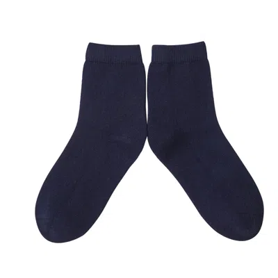 Soft Strokes Silk Women's Wool Quarter-length Socks Set Of Two - Meditating Lamb Collection In Blueberry Pie