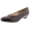 Soft Style Angel Ii Womens Block Heel Round Toe Pumps In Brown