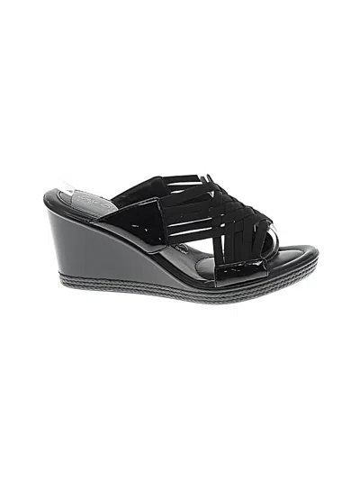 Pre-owned Soft Style Wedges In Black