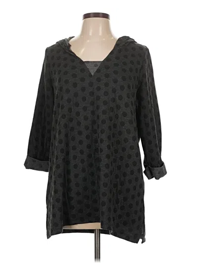 Pre-owned Soft Surroundings 3/4 Sleeve Blouse In Black