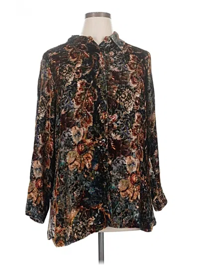 Soft Surroundings 3/4 Sleeve Blouse In Black