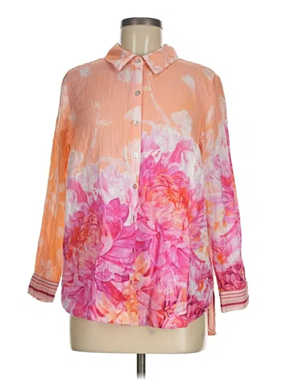 Pre-owned Soft Surroundings 3/4 Sleeve Blouse In Orange