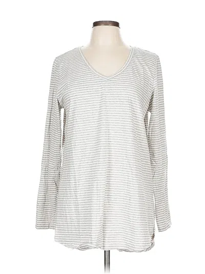 Pre-owned Soft Surroundings 3/4 Sleeve T-shirt In Silver