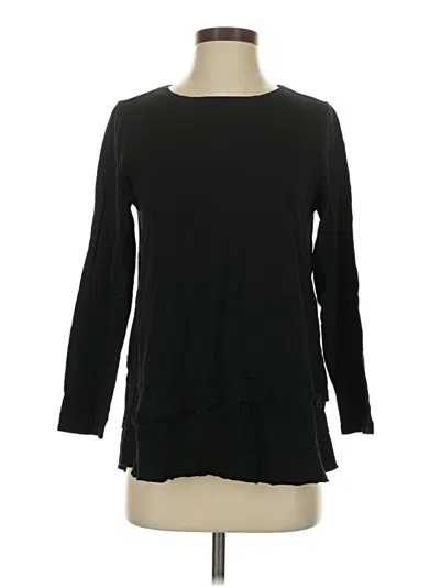 Pre-owned Soft Surroundings 3/4 Sleeve T-shirt In Black