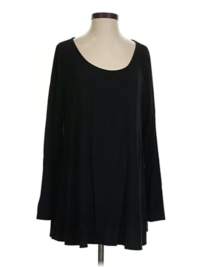 Pre-owned Soft Surroundings 3/4 Sleeve T-shirt In Black