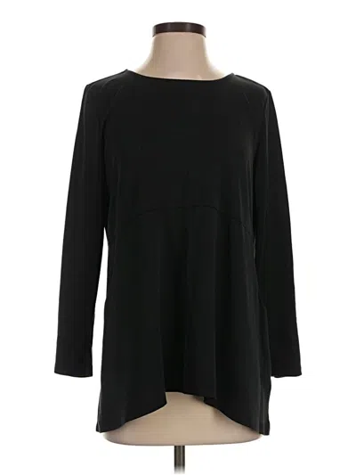Pre-owned Soft Surroundings 3/4 Sleeve T-shirt In Black
