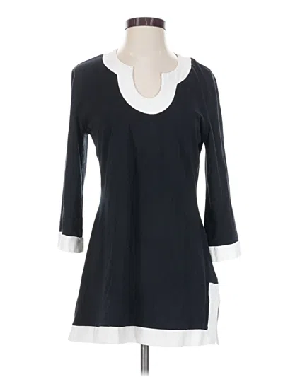 Pre-owned Soft Surroundings 3/4 Sleeve T-shirt In Black