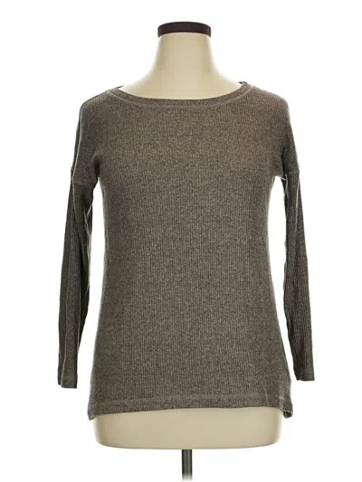 Pre-owned Soft Surroundings 3/4 Sleeve T-shirt In Brown