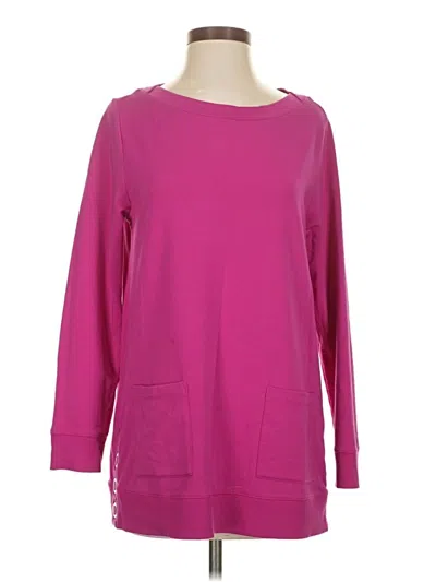 Pre-owned Soft Surroundings 3/4 Sleeve T-shirt In Pink
