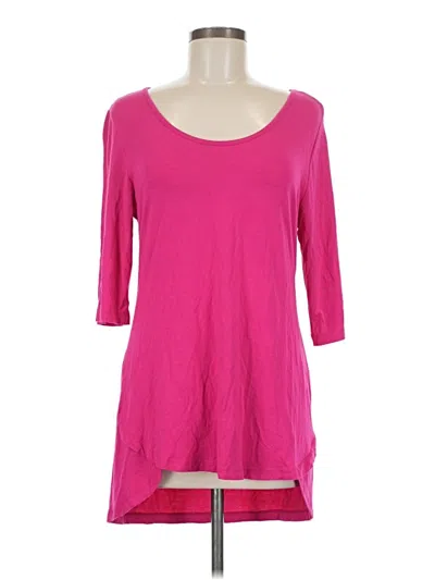 Pre-owned Soft Surroundings 3/4 Sleeve T-shirt In Pink