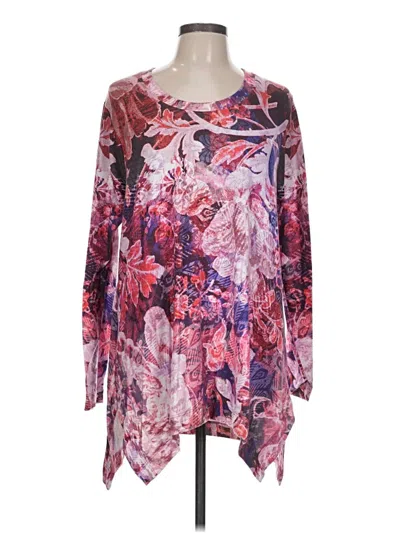 Pre-owned Soft Surroundings 3/4 Sleeve T-shirt In Pink
