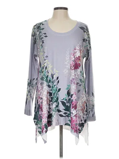 Pre-owned Soft Surroundings 3/4 Sleeve T-shirt In Purple