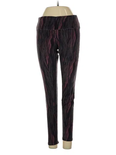 Pre-owned Soft Surroundings Active Pants In Burgundy