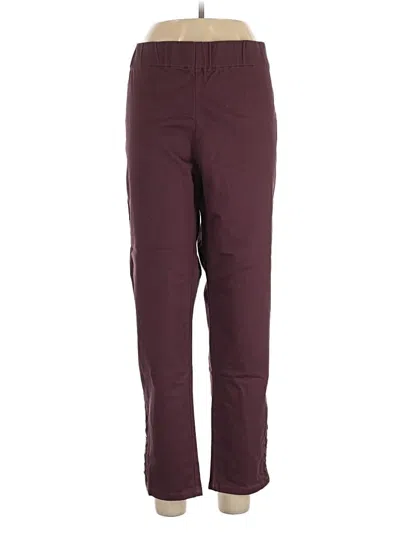 Pre-owned Soft Surroundings Active Pants In Burgundy