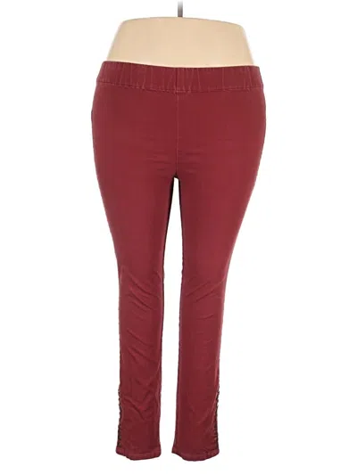 Pre-owned Soft Surroundings Active Pants In Burgundy