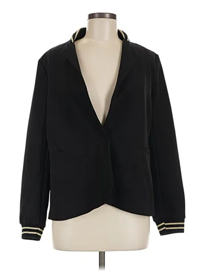 Pre-owned Soft Surroundings Blazer Jacket In Black