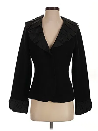 Pre-owned Soft Surroundings Blazer Jacket In Black