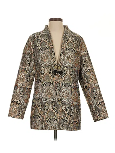 Soft Surroundings Blazer Jacket In Gold