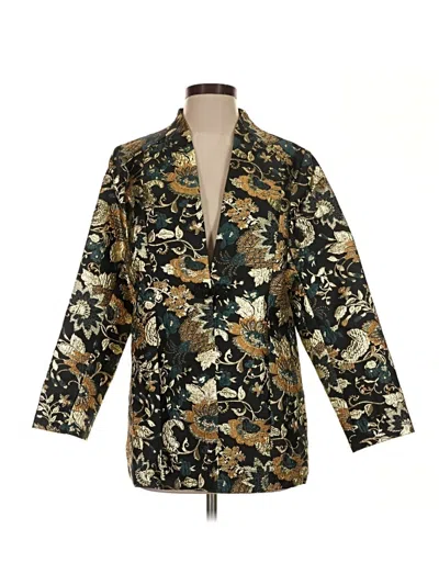 Pre-owned Soft Surroundings Blazer Jacket In Gold