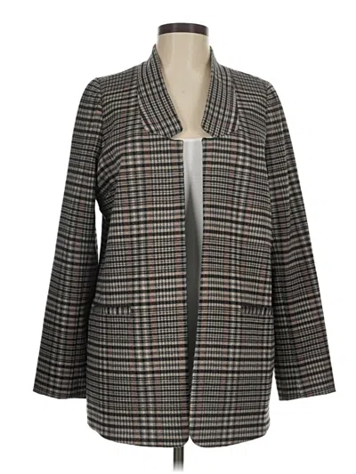 Pre-owned Soft Surroundings Blazer Jacket In Gray