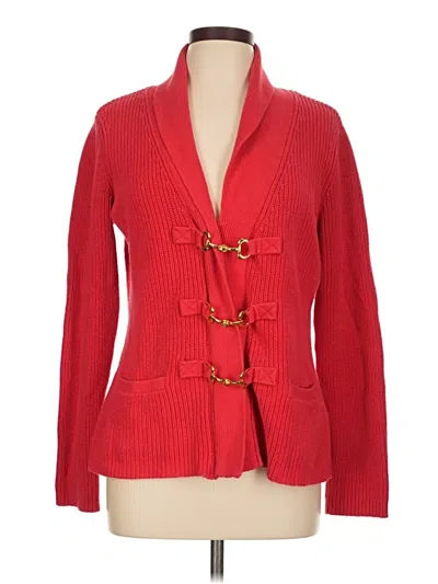 Pre-owned Soft Surroundings Blazer Jacket In Red