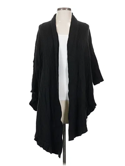 Pre-owned Soft Surroundings Cardigan Sweater In Black