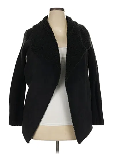 Pre-owned Soft Surroundings Cardigan Sweater In Black