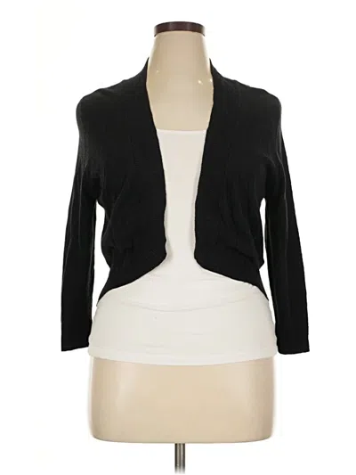 Pre-owned Soft Surroundings Cardigan Sweater In Black