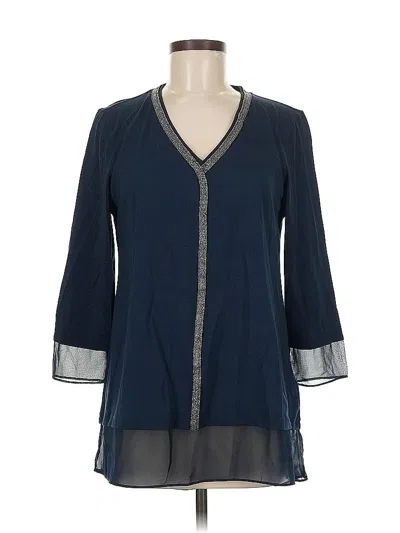 Pre-owned Soft Surroundings Cardigan Sweater In Blue