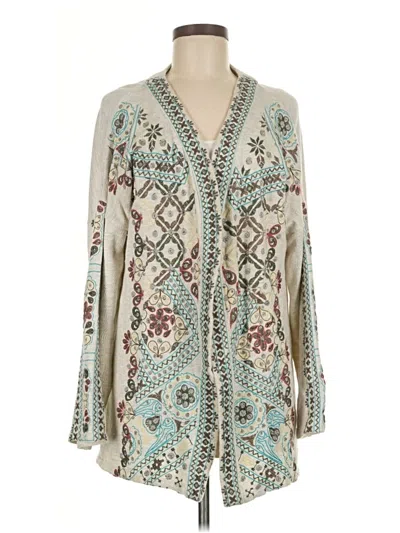 Pre-owned Soft Surroundings Cardigan Sweater In Blue