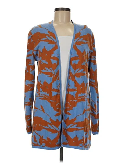 Pre-owned Soft Surroundings Cardigan Sweater In Blue