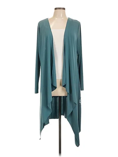 Pre-owned Soft Surroundings Cardigan Sweater In Blue