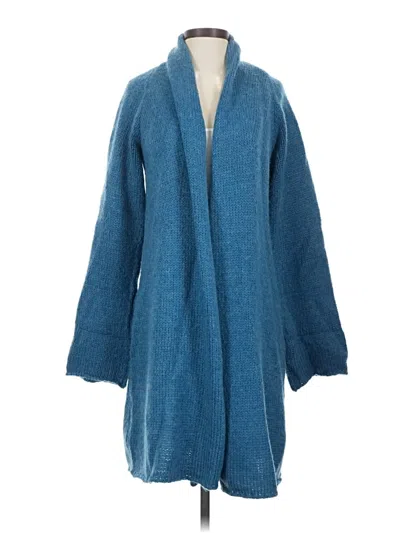 Pre-owned Soft Surroundings Cardigan Sweater In Blue