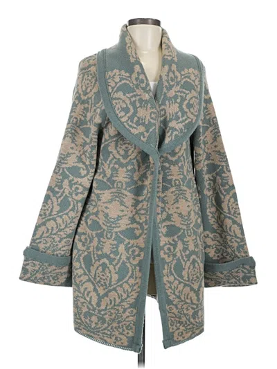 Pre-owned Soft Surroundings Cardigan Sweater In Blue