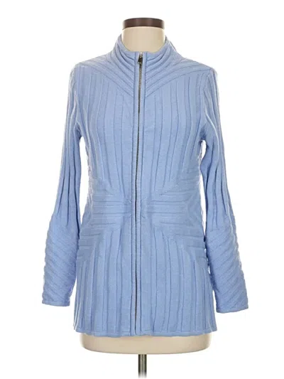 Pre-owned Soft Surroundings Cardigan Sweater In Blue
