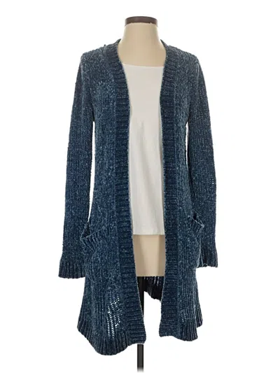 Pre-owned Soft Surroundings Cardigan Sweater In Blue