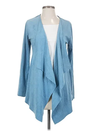 Pre-owned Soft Surroundings Cardigan Sweater In Blue
